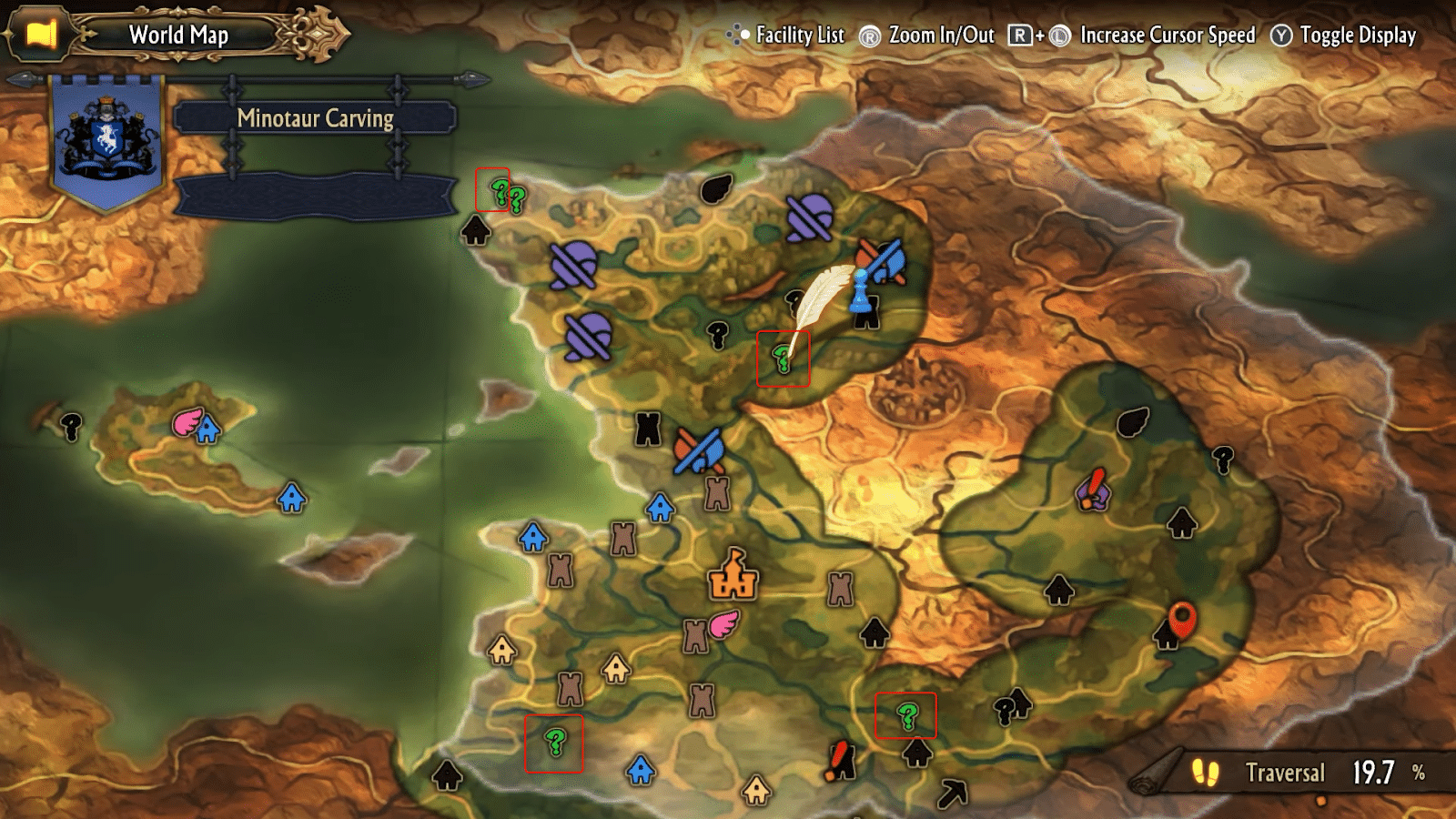 Map Locations in Unicorn Overlord