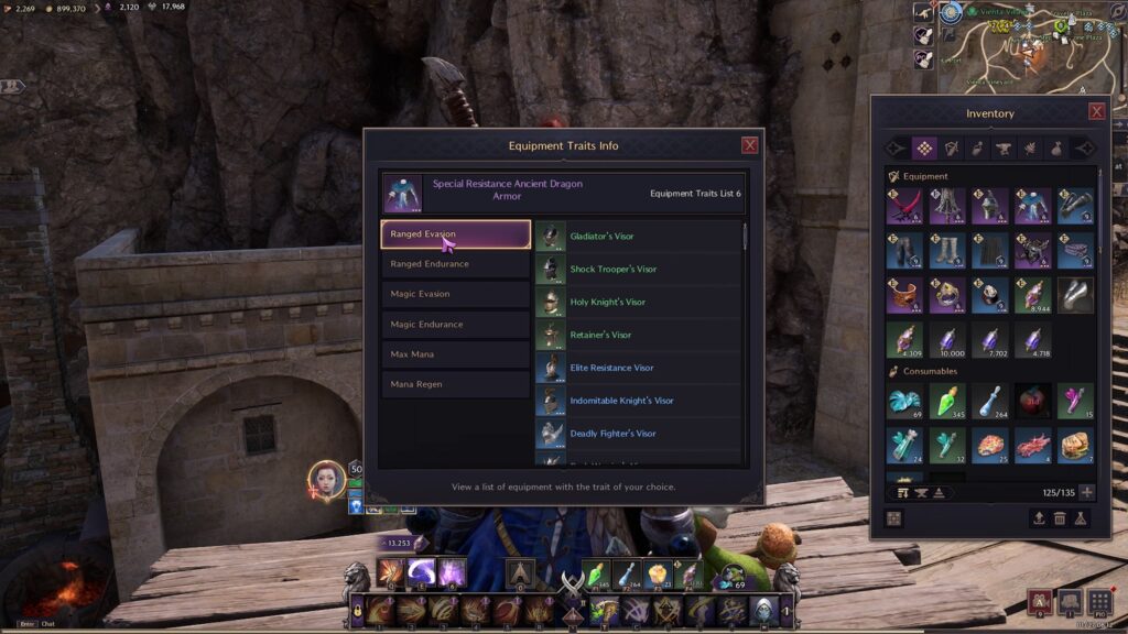 Ranged Evasion Trait example