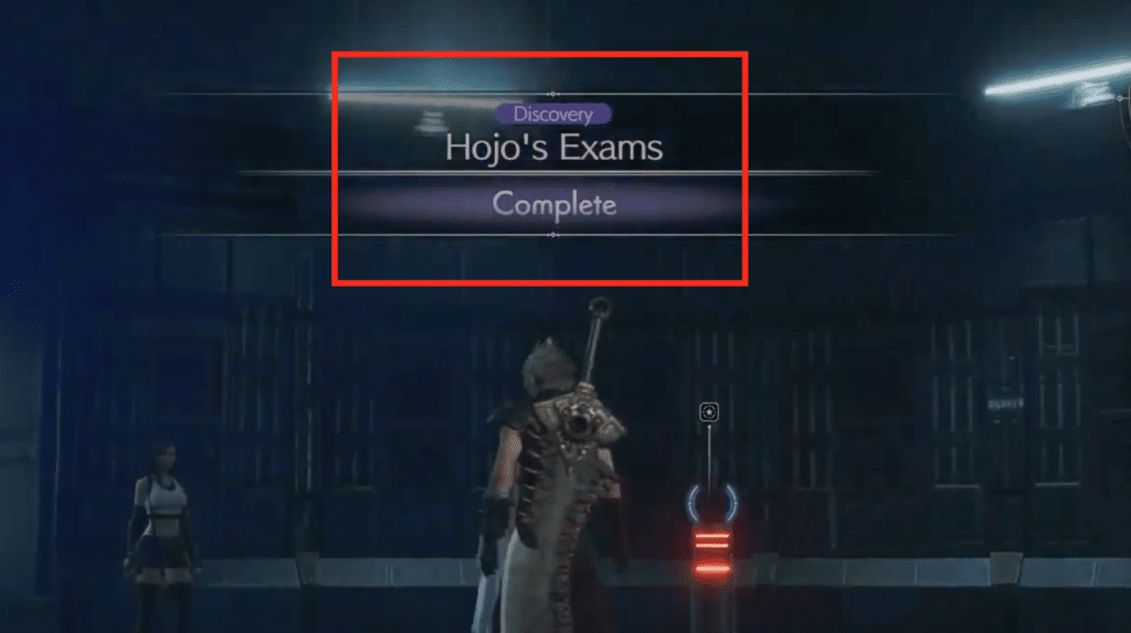complete all the hojo's exams to get the weapon