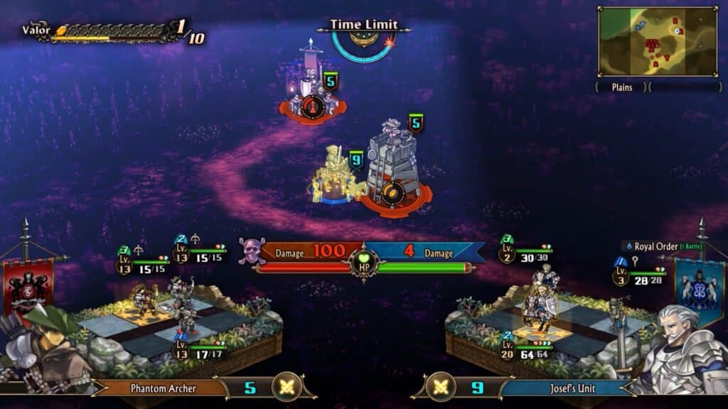 Destroying the watchtowers with a secondary Unit
