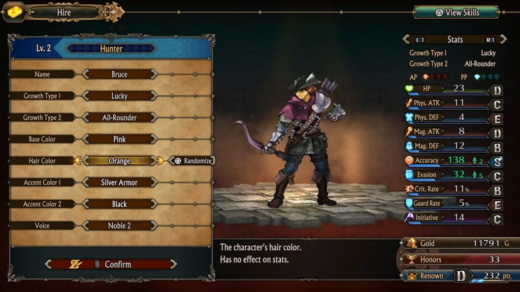 Customizing a Mercenary