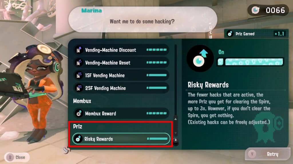 Risky Rewards at Marina's Hacks