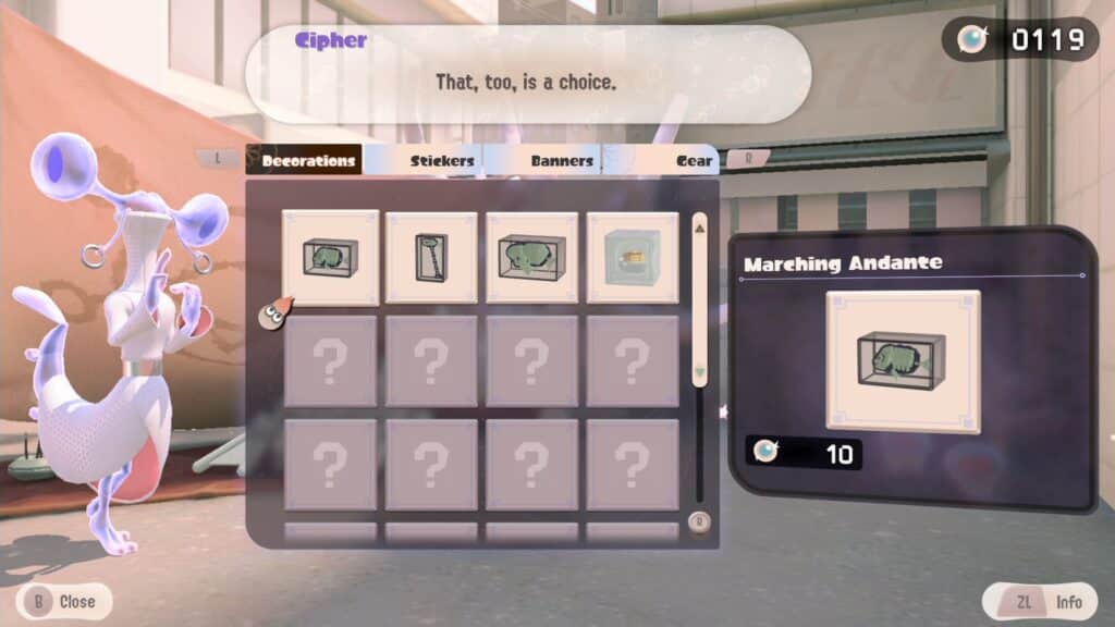 Cipher's Siftings at the start