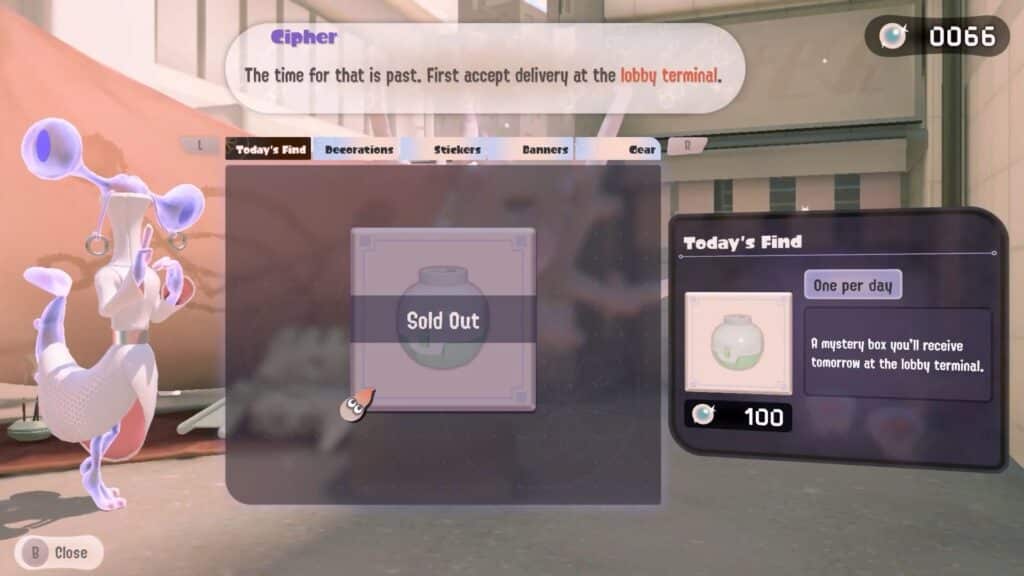 Splatoon 3 Side Order: How to Unlock Cipher's Siftings Shop and Get Rewards - Today's Find