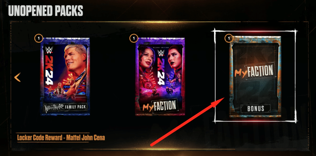 the pack that will give you elite john cena