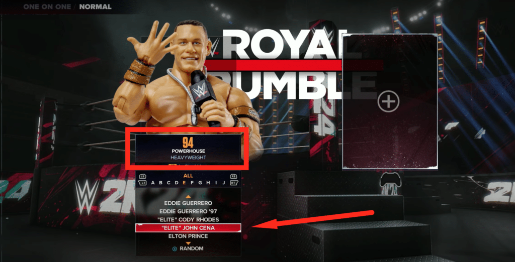 elite john cena as a playable character