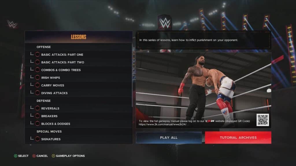 Perfomance Center screen
