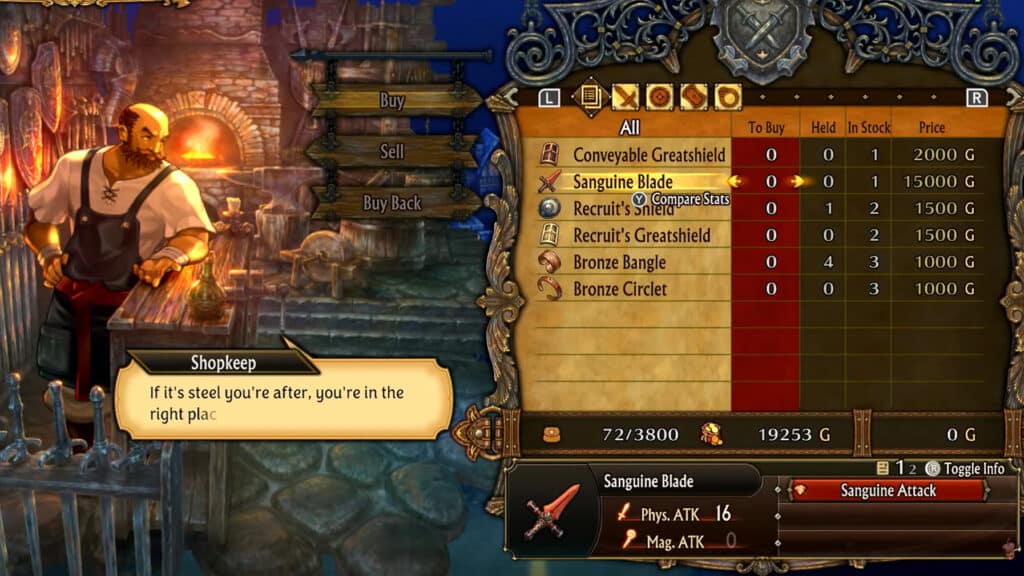 Where can get best weapons unicorn overlord palevia Harbor