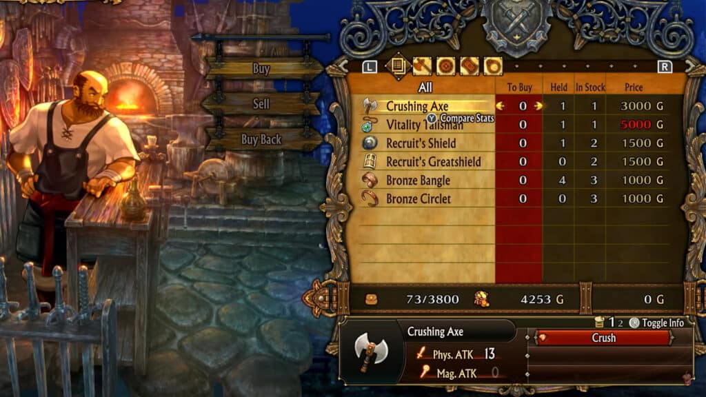 Best weapons Coquillage Town