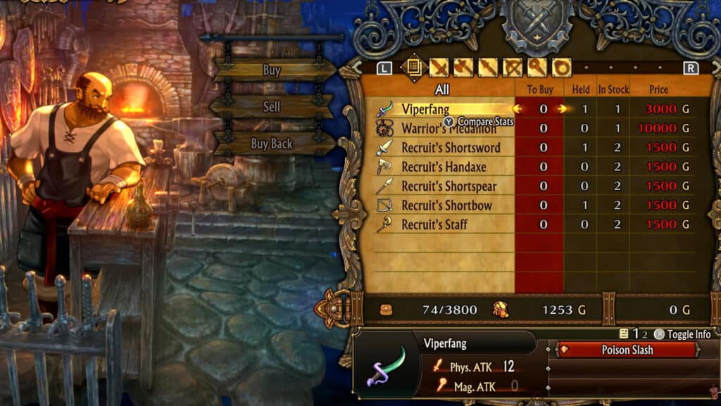 Best weapon Thief viperfang