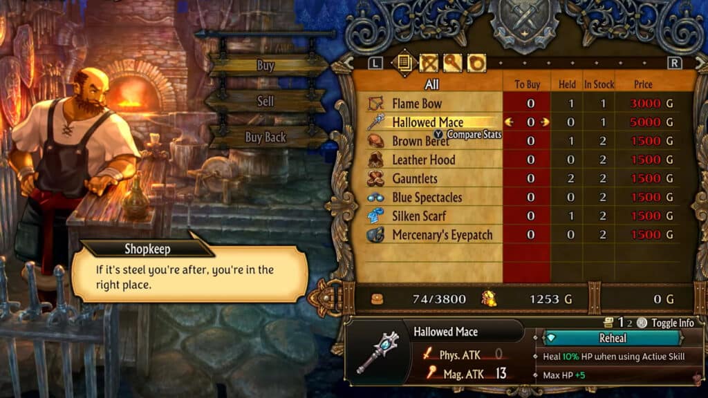 Where can get best weapons unicorn overlord treyes village
