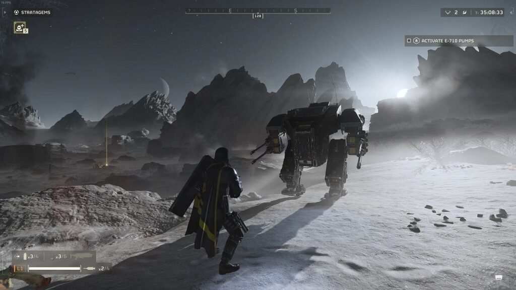 Example of a Patriot Exosuit Mech in the world