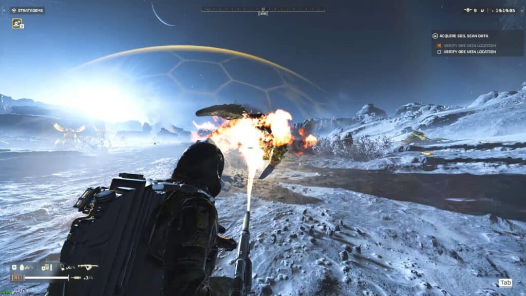 Killing a Charger with the Flamethrower