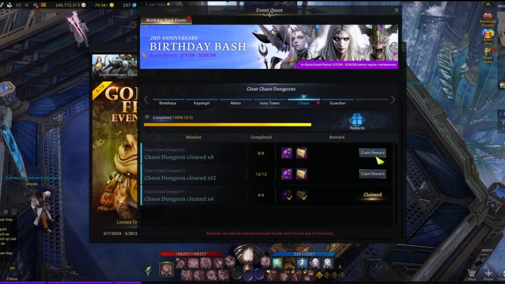 Lost Ark: Things to Do to Prepare for Breaker - Event Rewards