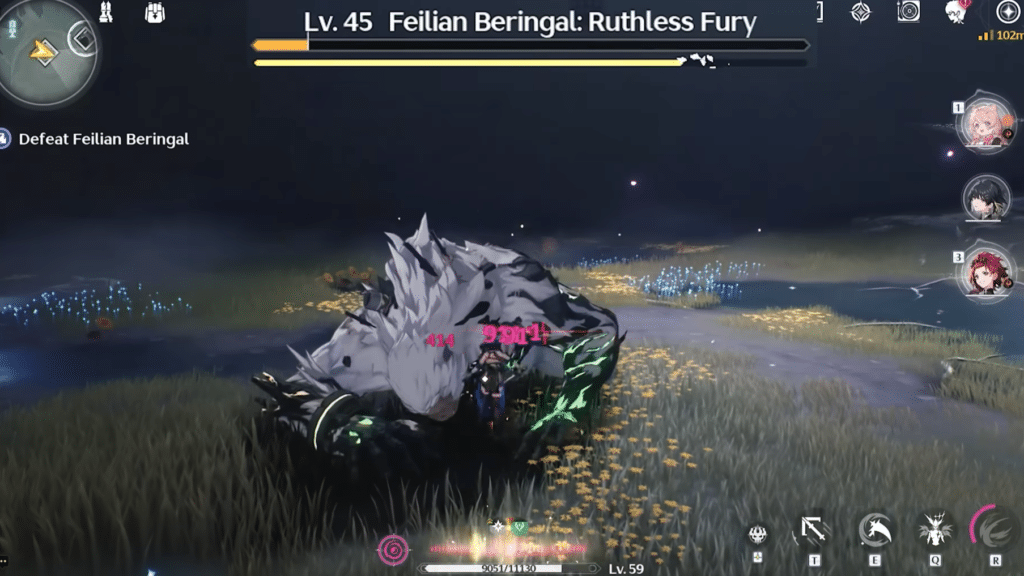 Wuthering Waves Combat Gameplay Feilian Beringal: Ruthless Fury Boss