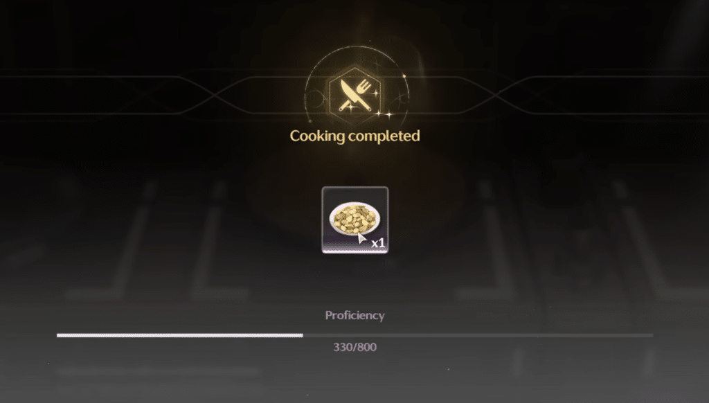 Cooking in Wuthering Waves will level up your cooking level.