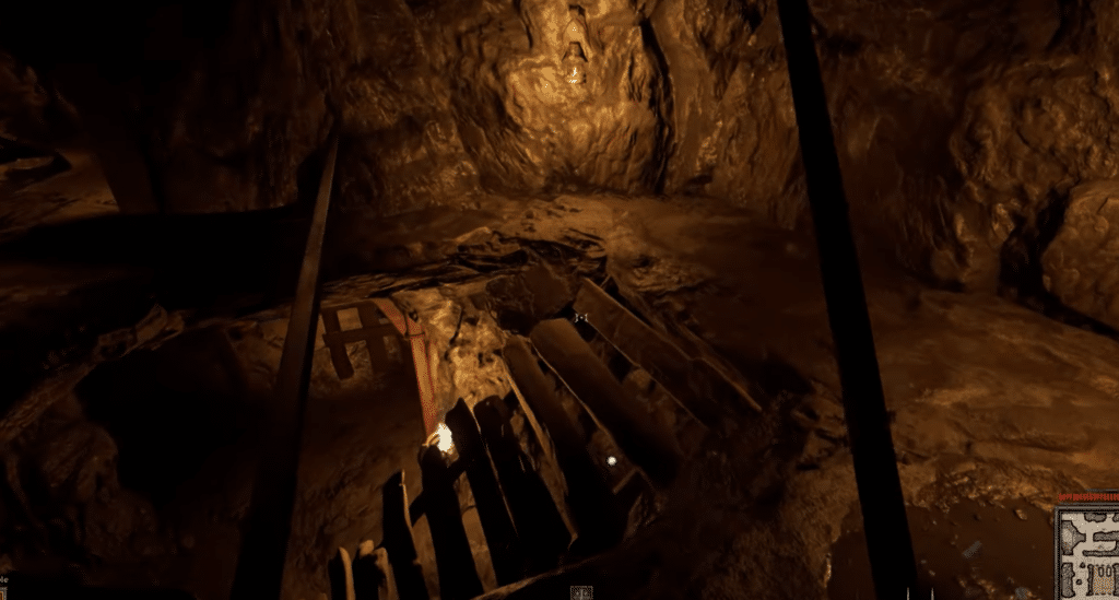 Two swords equipped while inside a dungeon.