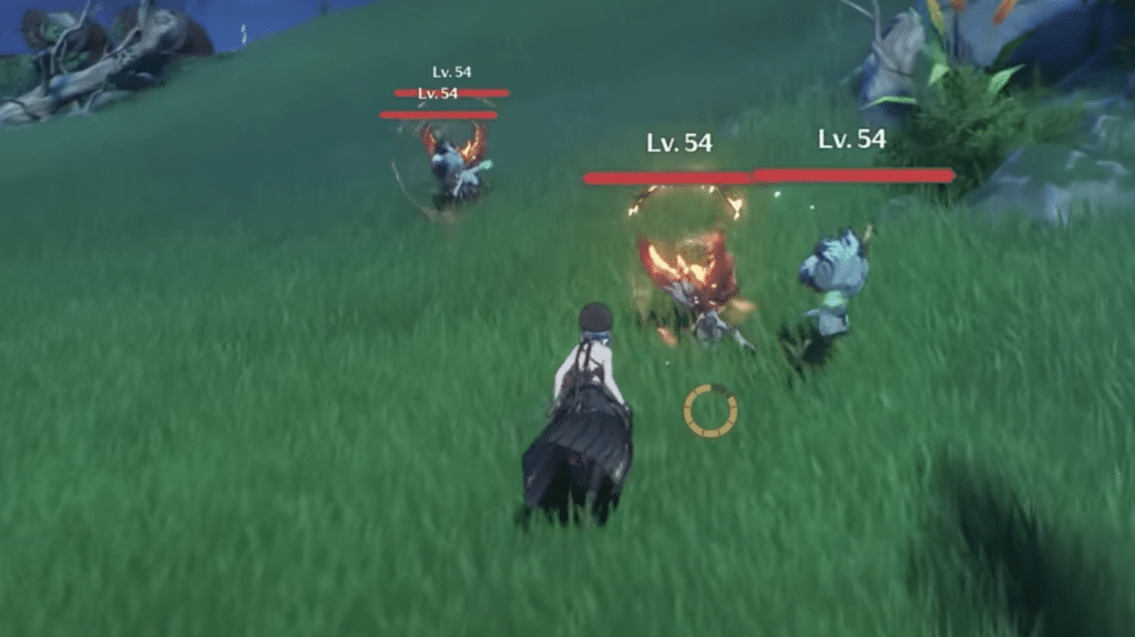 You can press the targeting button to target the closest enemy to you.