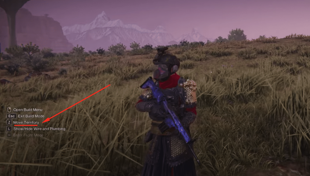 Move your base using the Move Territory command. It is highlighted in the image.