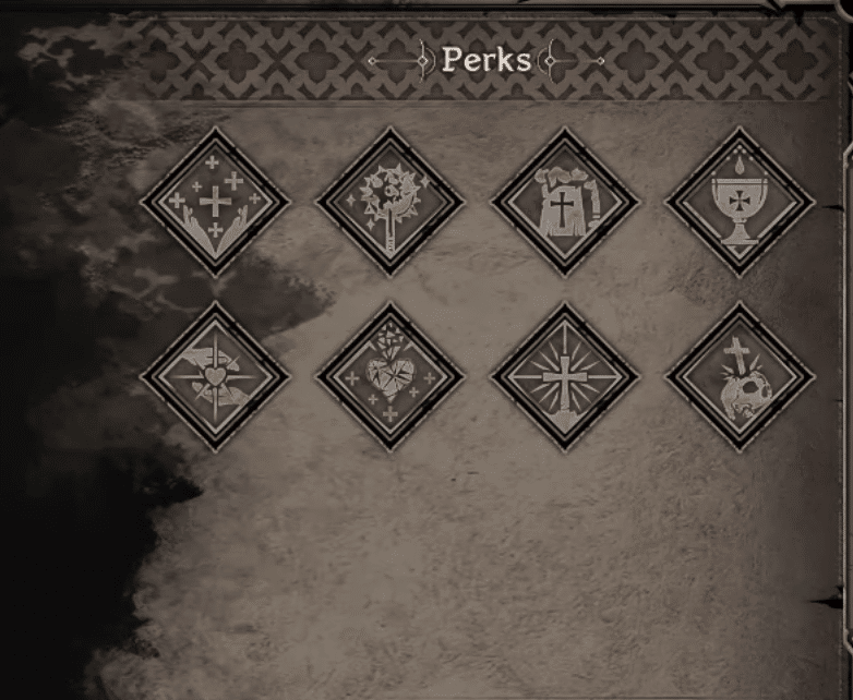 The Perks available to Cleric