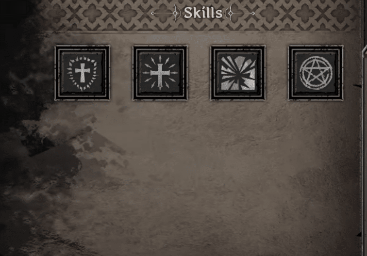 Skills available to Cleric