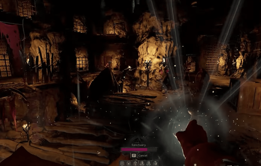 The Spellbook weapon in action