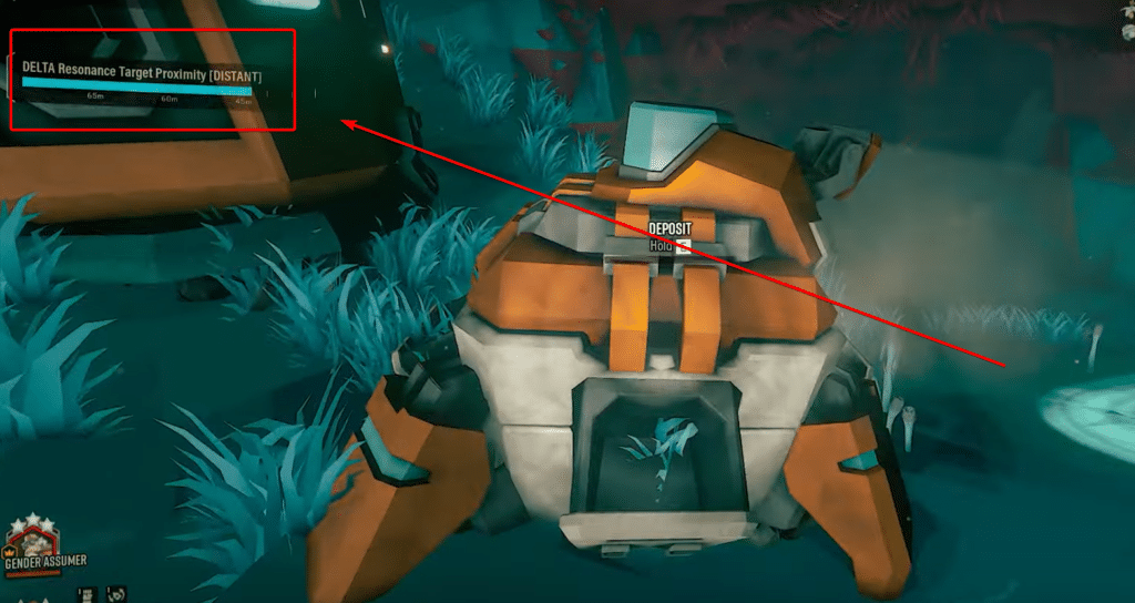 Resonance Target Proximity meter in Deep Rock Galactic.