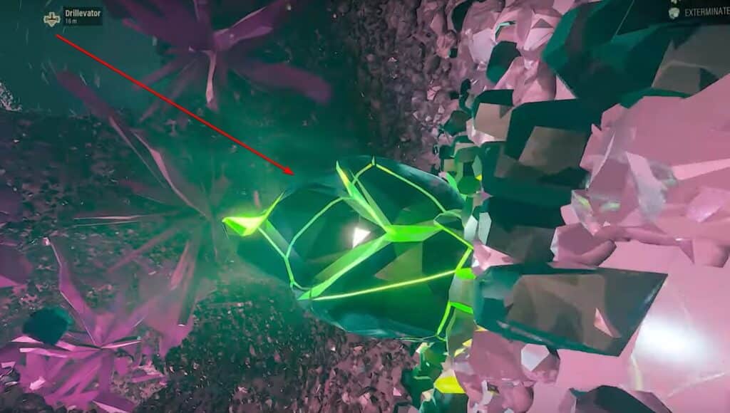 Morkite Deposit in Deep Rock Galactic.