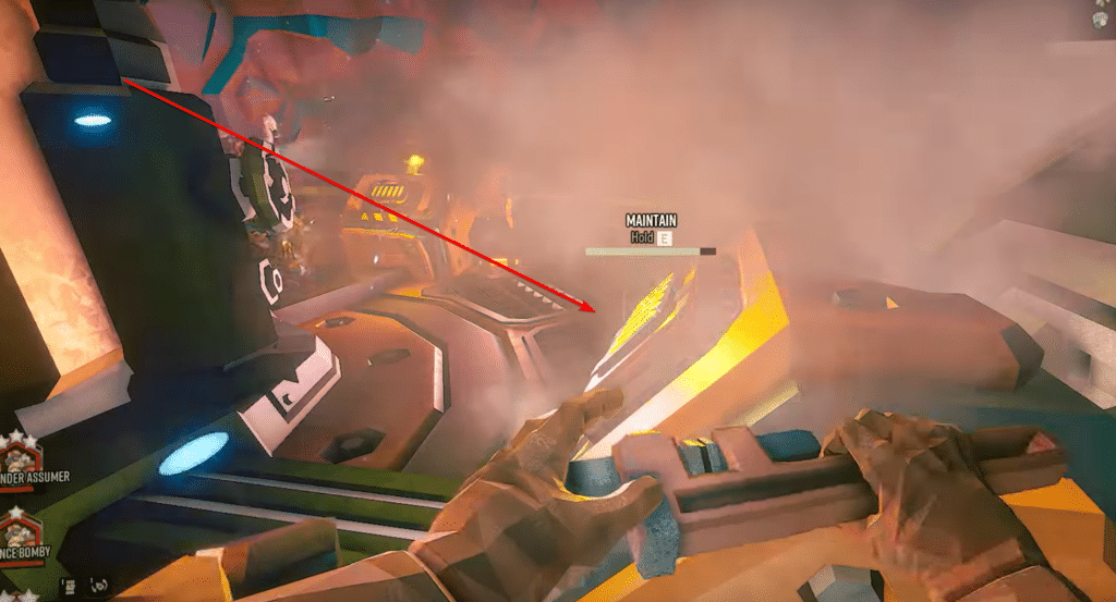 Maintaining Drillevator buttons in Deep Rock Galactic.