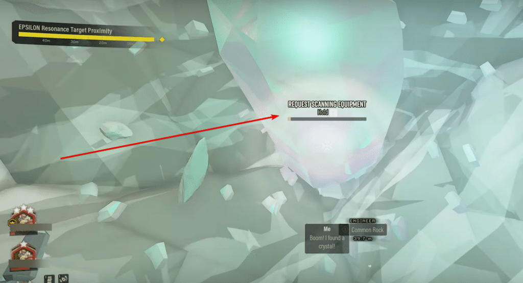 Request Scanning Equipment option in Deep Rock Galactic.