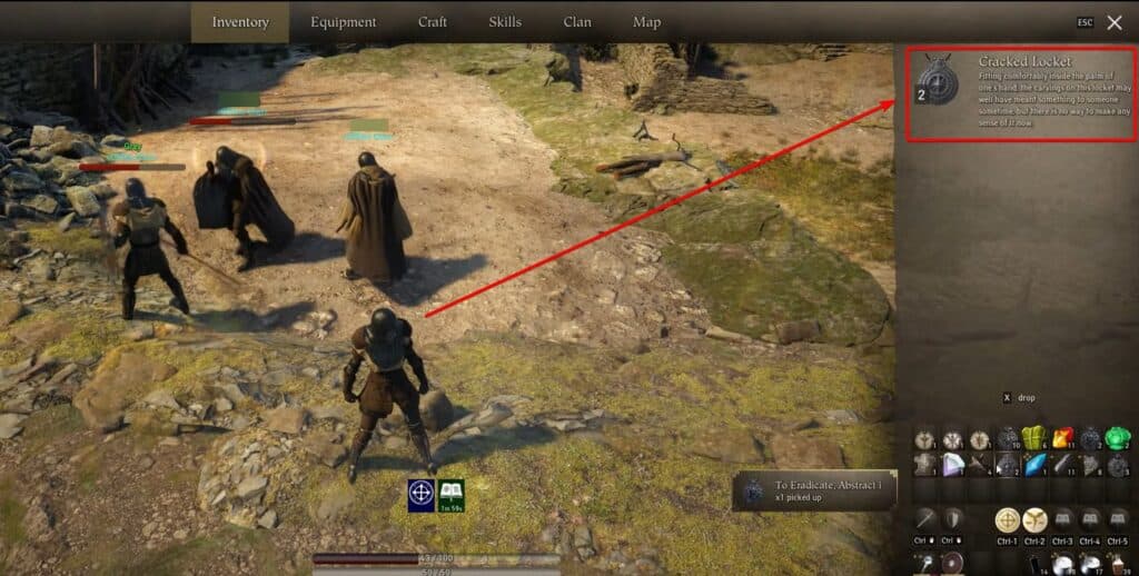 Cracked Locket in Pax Dei.