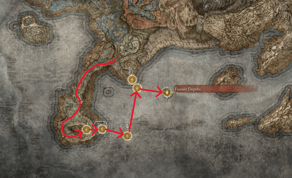 To Fissure Depths