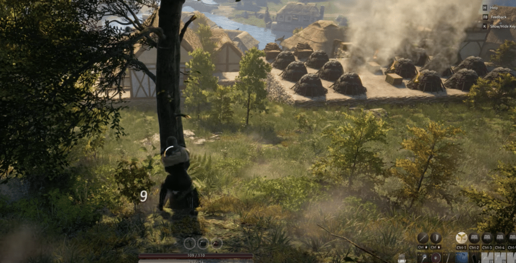 An example base with valuable structures occupying most of the area.