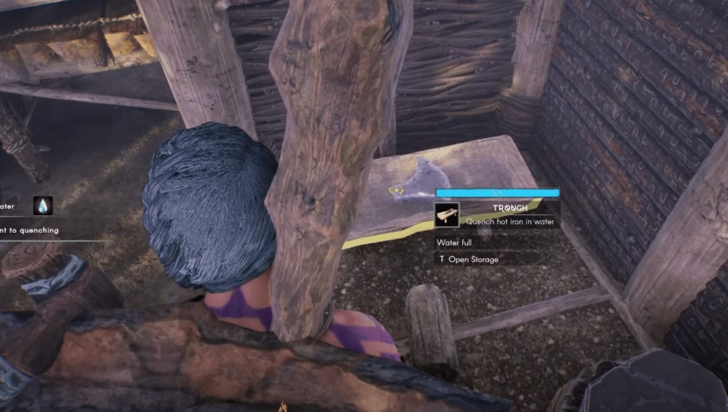 The Trough, where you can cool forged items.