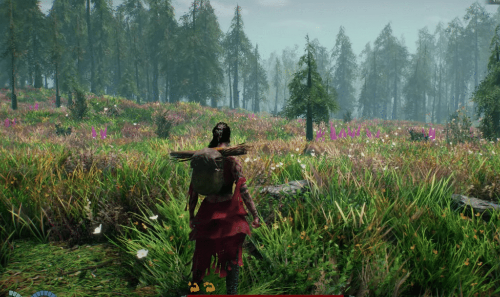 A wide open space, indicating an ideal location for a base.