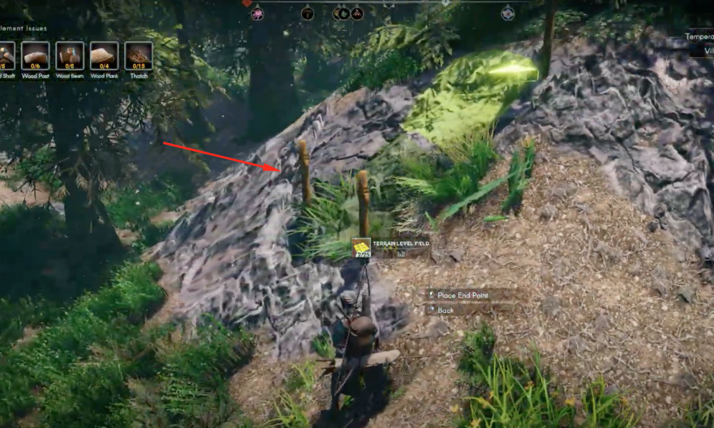 Selecting the ground using the Terraforming tool will allow you to level it