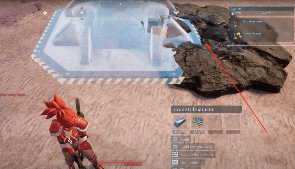 How to place the first Crude Oil Extractor