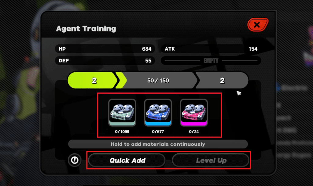 Level Up Menu - Zenless Zone Zero: Complete Agent Development Guide