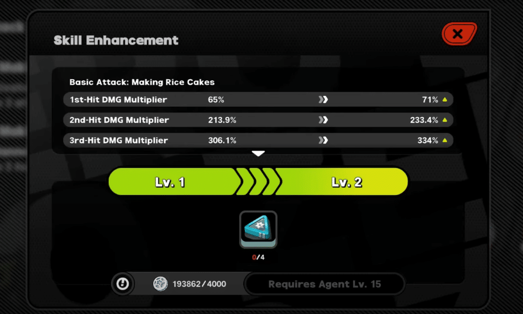 Skill Menu