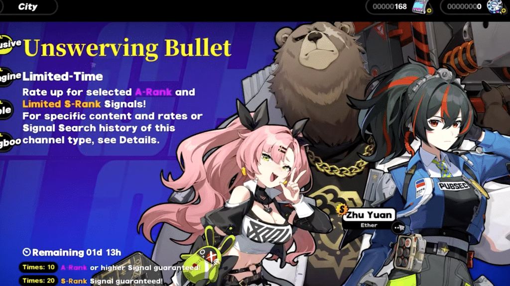 The limited time banner for ZZZ
