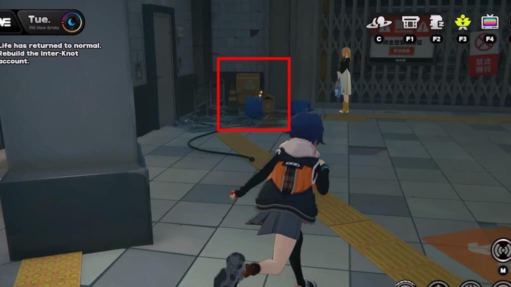 Plaza Station Crate location