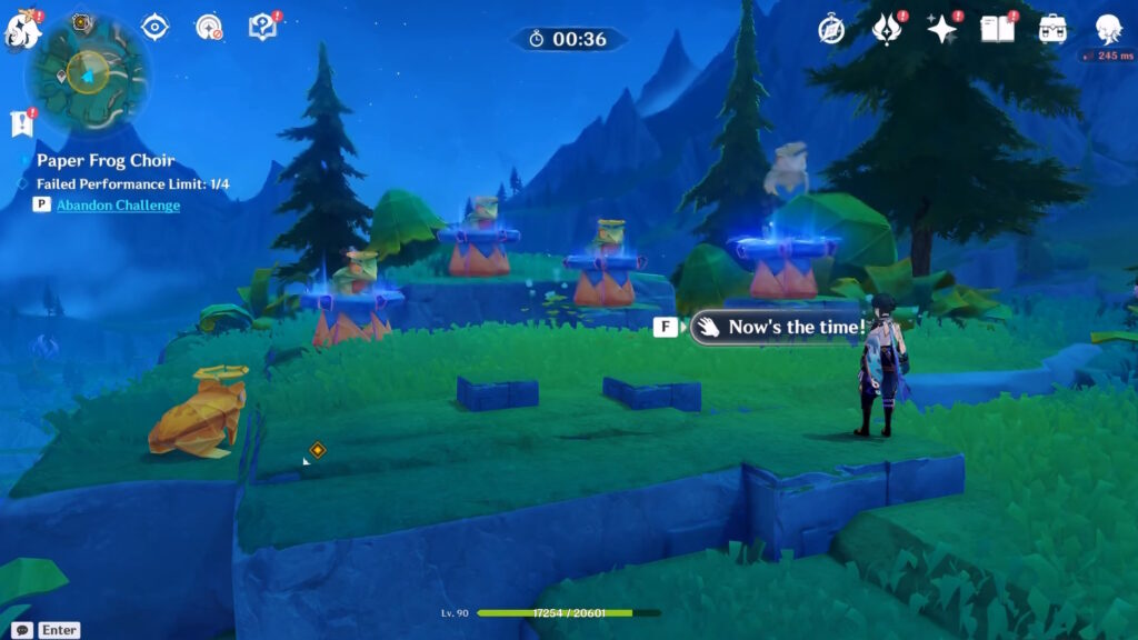 Stream's rhythm minigame