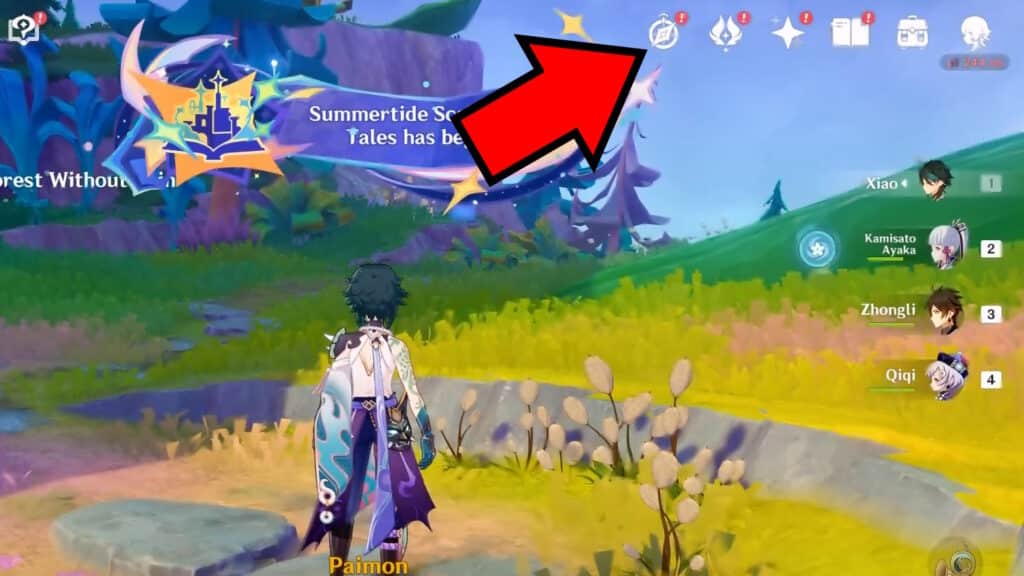 Events icon in Genshin Impact 4.8