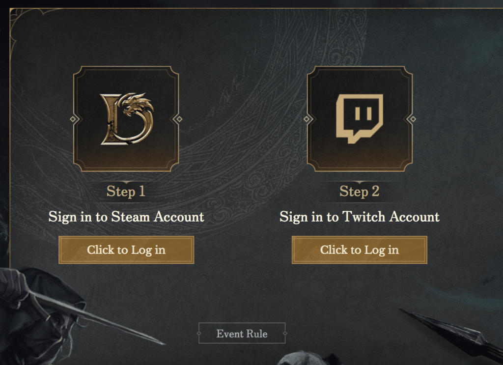 The Twitch Drops page where you will need to link both your Steam account and your Twitch account.