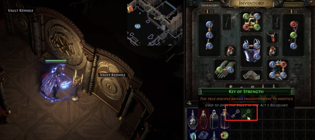 The 2 keys you need to open the vault