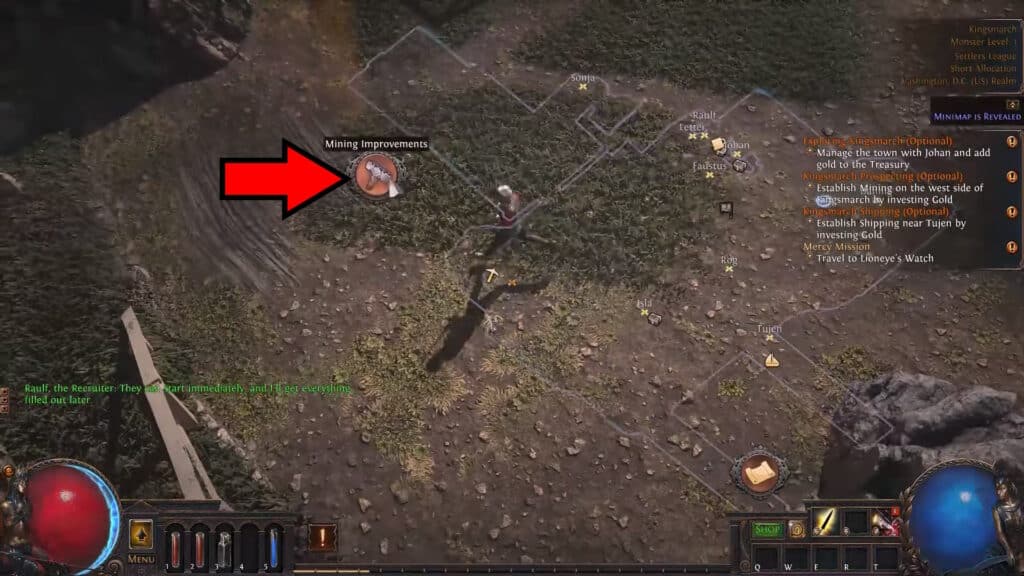 Mining station Location