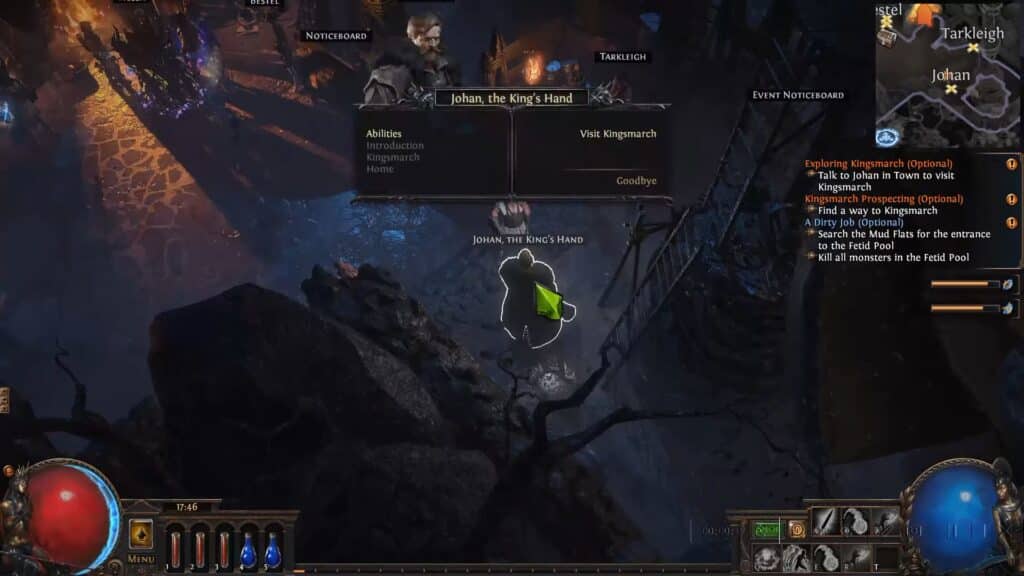 Johan the King's Hand at Lioneye's Watch