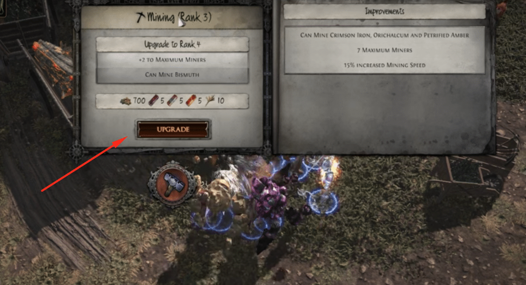 Upgrading mining to rank 4.