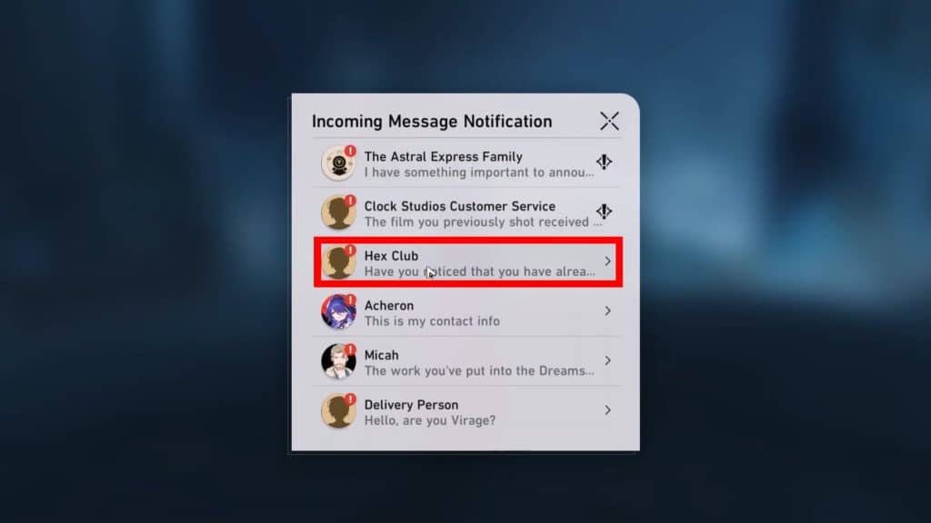 Hex Club chat
