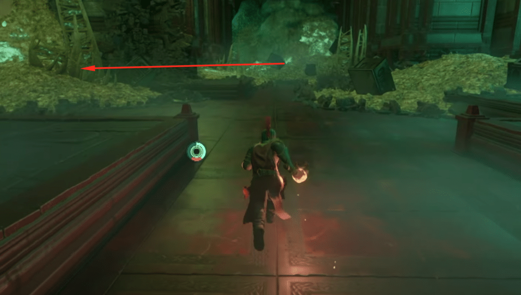 Turn left from here